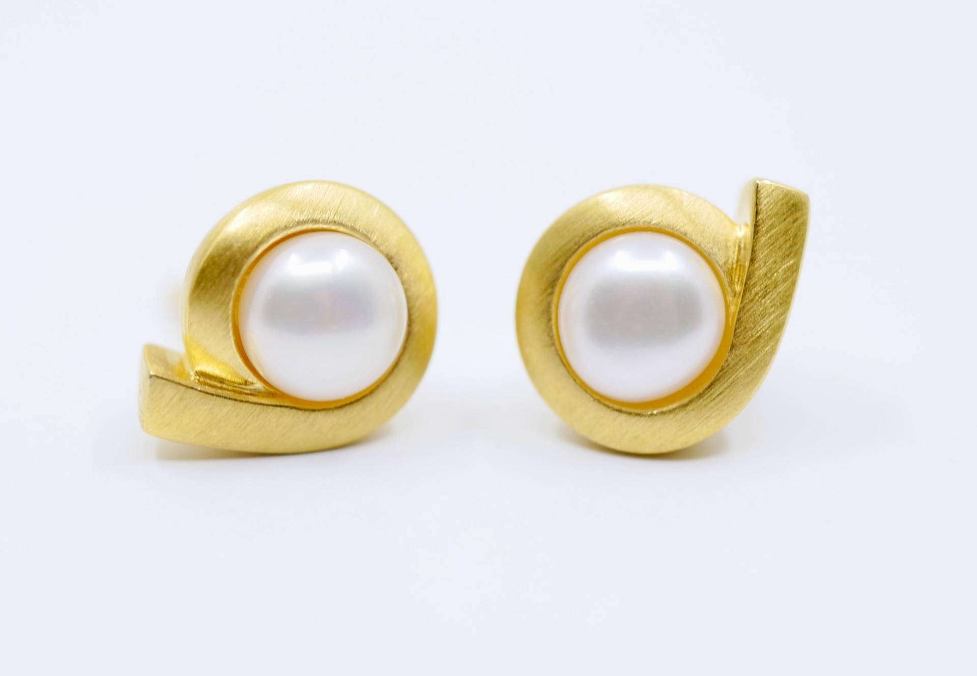 Perlen Ohrringe Gewickelt von SusanneKringsSchmuck