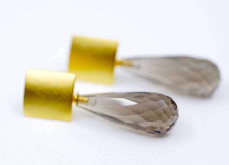 Rauchquarz Ohrringe von SusanneKringsSchmuck