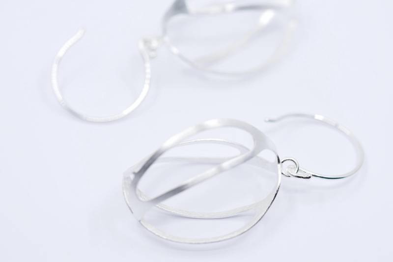 Silber Ohrringe Groß Und Leicht von SusanneKringsSchmuck