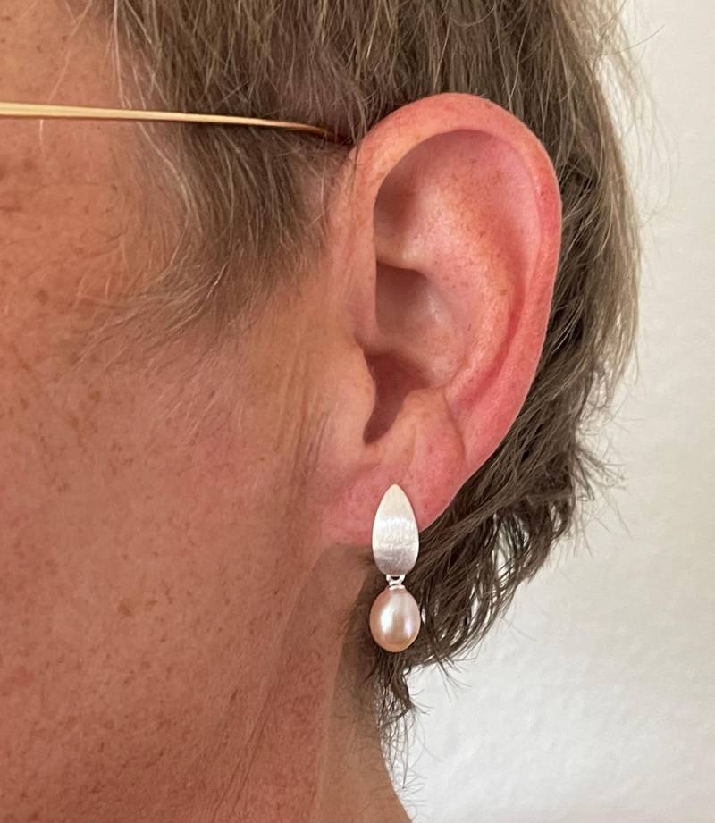 Silber Ohrringe Mit Perle von SusanneKringsSchmuck