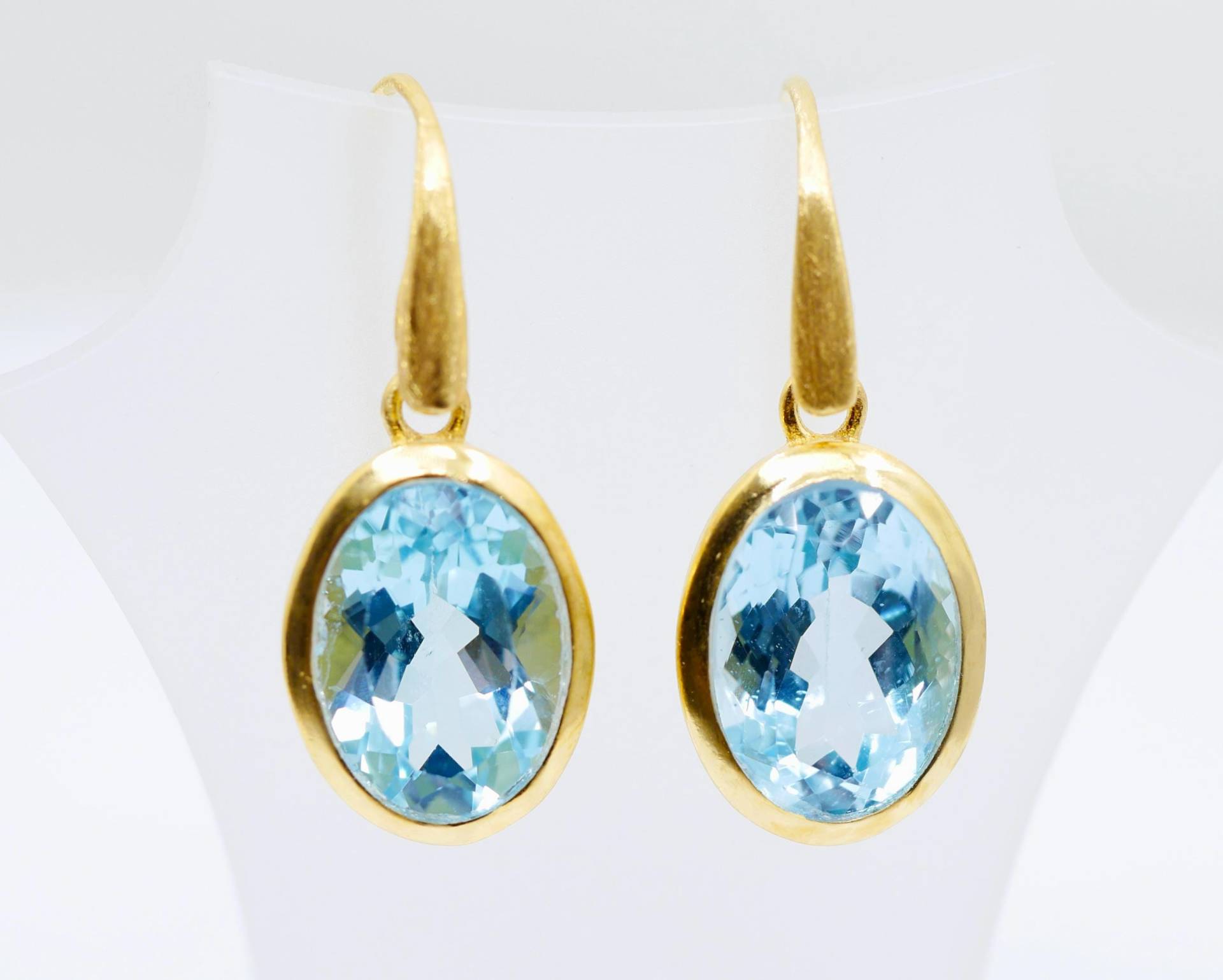 Topas Ohrringe Gold Oval von SusanneKringsSchmuck