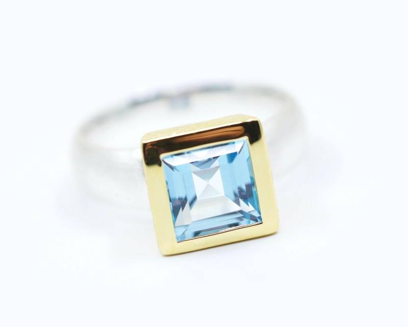 Topas Ring Eckig Verschiedene Größen von SusanneKringsSchmuck