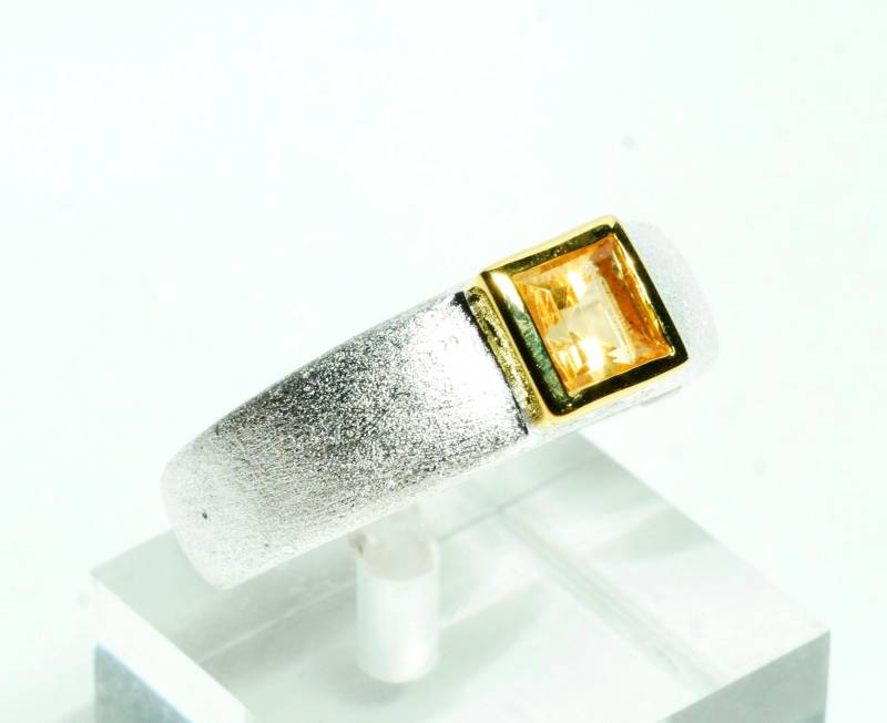 Zitrin Ring Größenverstellbar von SusanneKringsSchmuck