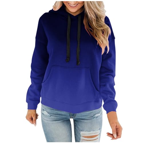 Susenstone Sweatshirts Damen Mit Kapuze Top Casual Sport Oberteile Tops Teenager Mädchen Pullovers Elegant Bedrucktes Oberteil Mit Farbverlauf, Lässiger Langarmpullover, Herbst Und Winter von Susenstone