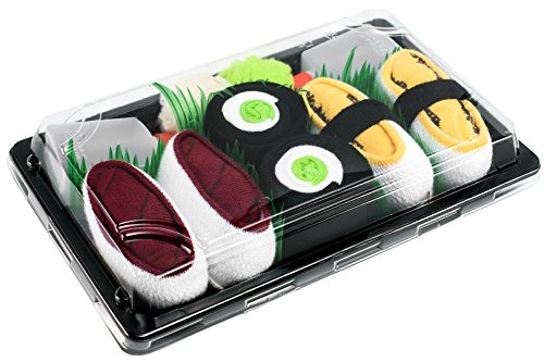 Rainbow Socks - Damen Herren - Sushi Socken Tamago Maki Thunfisch - Lustige Geschenk - 3 Paar - Größen 36-40 von Rainbow Socks