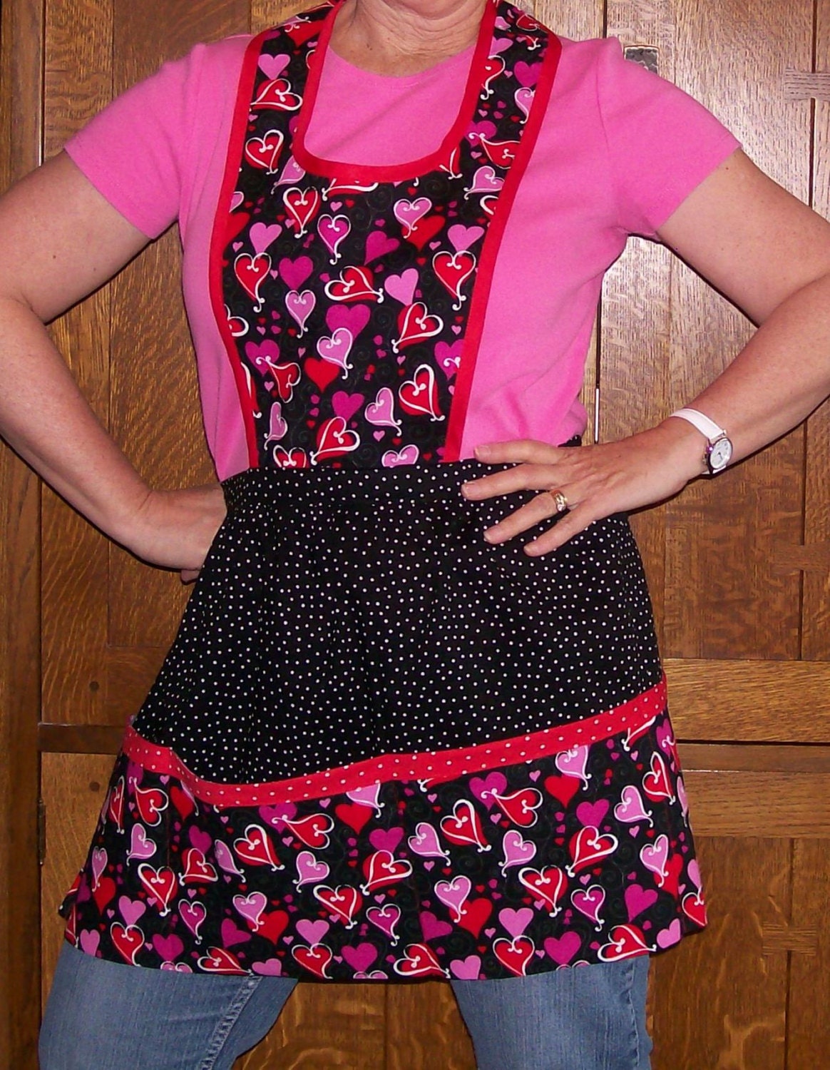 Sweetheart Retro Schürze Klein - Valentine Vollherz von SusiesTieOneOnAprons
