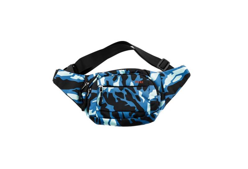 Susino Bauchtasche Umhängetasche aus Polyester mit 3 Fächern sicherer Reißverschluss von Susino