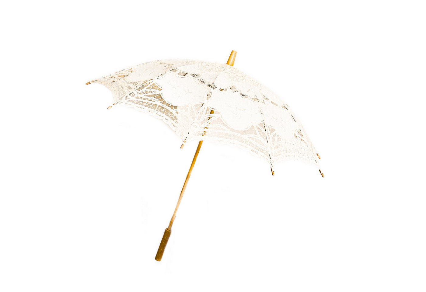 Susino Stockregenschirm Handgemachte Brautschirme mit Spitze für Hochzeitfeier von Susino
