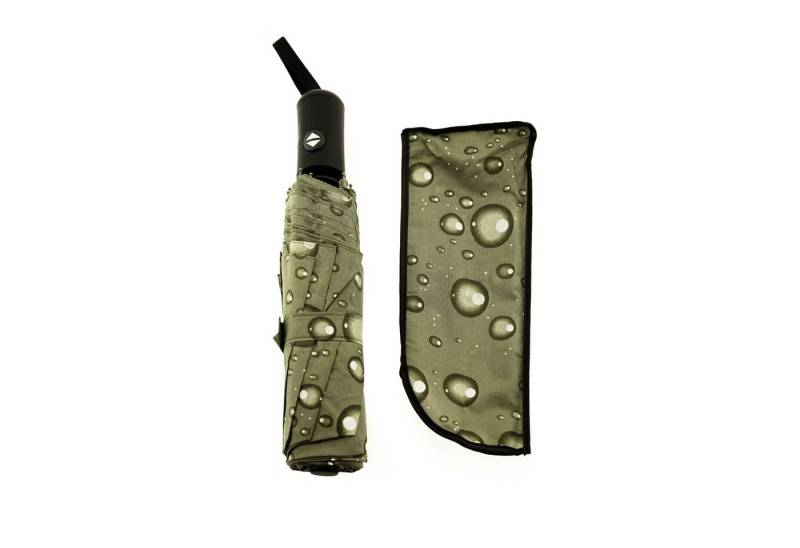 Susino Taschenregenschirm mit Schutzhülle und Regentropfendesign – kompakt & robust von Susino