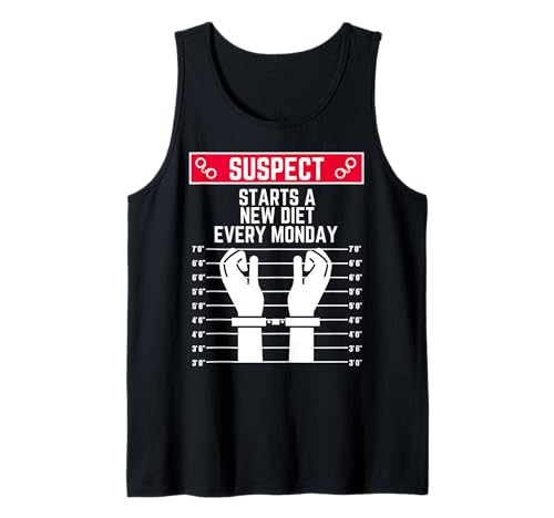 Verdächtiger beginnt jeden Montag mit Einer neuen Diät lustige Frauen Männer fit Tank Top Verdächtiger beginnt jeden Montag mit Einer neuen Diät lustige Frauen Männer fit Tank Top von Suspect Shopp