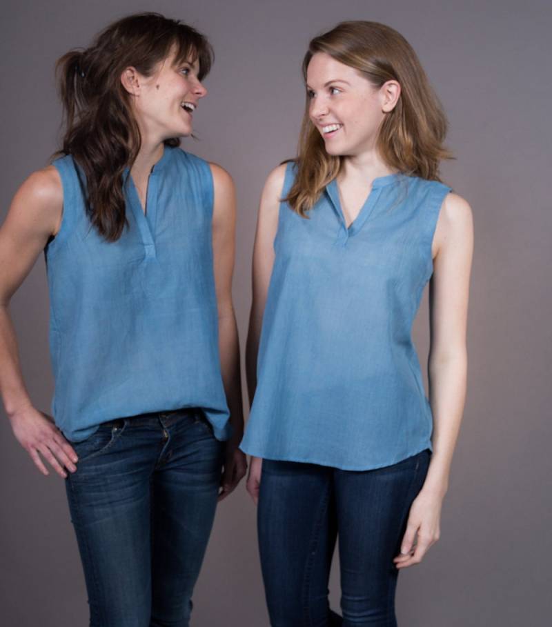 Indigo Bio-Baumwolle Tank Top, Ayurvedisch Mit Kräutern Gefärbt, Fair Gehandelt Indigo Bio-Baumwolle Tank Top, Ayurvedisch Mit Kräutern Gefärbt, Fair Gehandelt von SustainbyKat