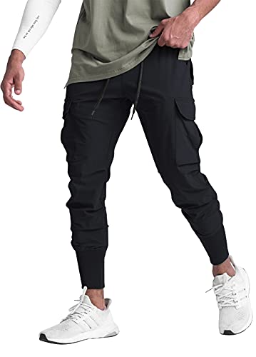 Suwangi Herren Hose Cargohose Sporthose Trekkinghose Freizeithose Jogginghose Casual Hose mit Taschen von Suwangi