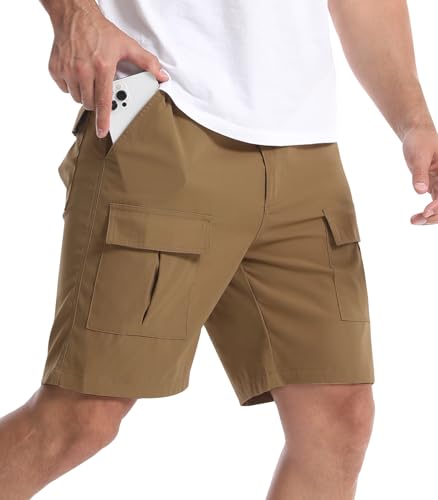 Suwangi Kurze Hosen Herren Bermuda Cargo Shorts Leichte Sommer Bequemem Kurze Elastische mit Taschen von Suwangi