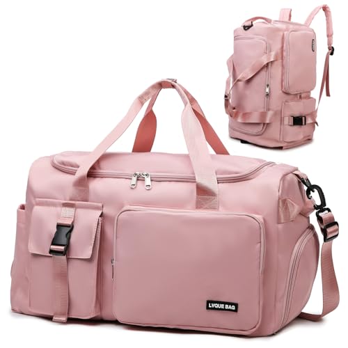 Suweir Sporttasche Damen Herren 42L Reisetasche mit Schuhfach Nassfach Wasserdicht Trainingstasche Travel Duffle Bag mit Rucksack Weekender Schwimmtasche Fitnesstasche für Reisen, Fitness, Sport Suweir Sporttasche Damen Herren 42L Reisetasche mit Schuhfach Nassfach Wasserdicht Trainingstasche Travel Duffle Bag mit Rucksack Weekender Schwimmtasche Fitnesstasche für Reisen, Fitness, Sport von Suweir