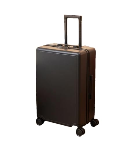 Business Koffer Klein Trolley Koffer Damen Leicht Handgepäck Trolley Koffer Herren Passwort Koffer, Business Black, 51 cm von Suwequest