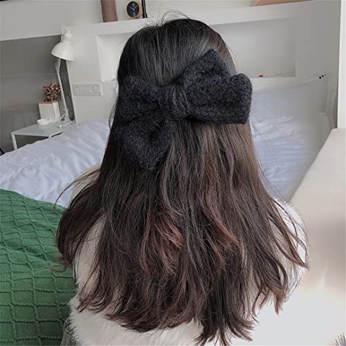 Große Haarspange für Mädchen, aus Wolle, gestrickt, mit Clip, Haarschmuck von Suwequest