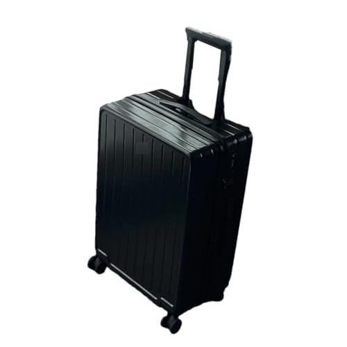 Herren Damen Studenten Trolley Koffer 20/24/28 Boarding Case Fashion PC Koffer, Schwarz , 51 cm von Suwequest