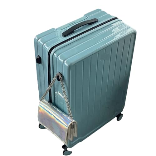 Herren Damen Studenten Trolley Koffer 20/24/28 Boarding Case Fashion PC Koffer, blau, 51 cm von Suwequest