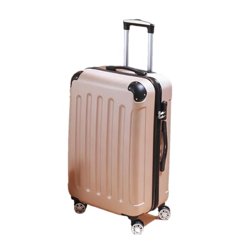 Herren und Damen Reisegepäck Business Trolley Koffer Spinner Boarding Reisekoffer, Champagnerfarben, 51 cm von Suwequest