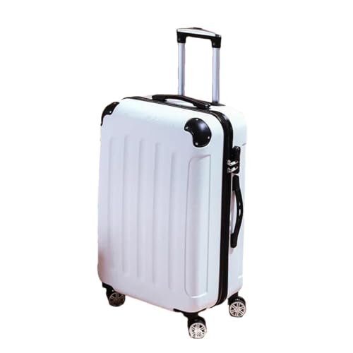 Herren und Damen Reisegepäck Business Trolley Koffer Spinner Boarding Reisekoffer, weiß, 116 von Suwequest