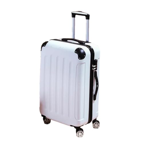 Herren und Damen Reisegepäck Business Trolley Koffer Spinner Boarding Reisekoffer, weiß, 55.8 cm von Suwequest