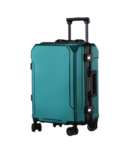 Reisegepäck, modischer Koffer, Aluminiumrahmen, Trolley-Koffer für Damen und Herren, En8 (schwarzer Rand), 61 cm (24 zoll) von Suwequest