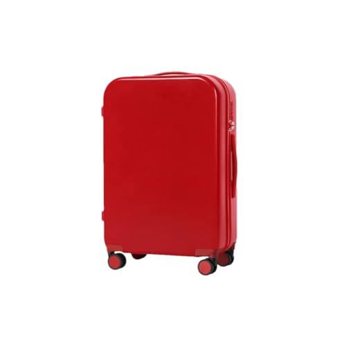 Reisegepäck Rollrad Hardside Damen Koffer Herren Trolley Koffer Große Kapazität Handgepäck, rot, 51 cm von Suwequest