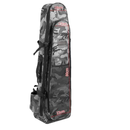 Suwequest Große Angeltasche, Outdoor-Schultertasche, Angelausrüstung, Aufbewahrung, wasserdichte Angeltasche, Camouflage, 120 cm von Suwequest