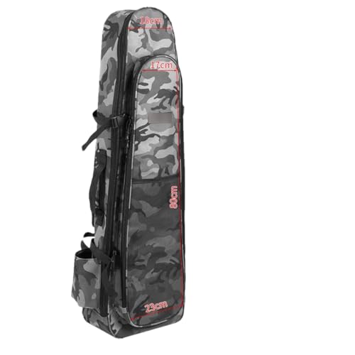 Suwequest Große Angeltasche, Outdoor-Schultertasche, Angelausrüstung, Aufbewahrung, wasserdichte Angeltasche, Camouflage, 80 cm von Suwequest