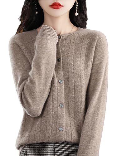 Suwequest Herbst Winter Merino Wolle Frauen Strickjacke Oansatz Blume Kaschmir Pullover Mode Weibliche Kleidung von Suwequest