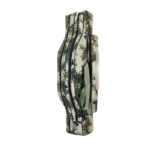 Suwequest Multifunktionale Angeltasche, wasserdicht, Outdoor-Sport, Angeln, Aufbewahrungstasche, Schultertasche, Handtasche, 3-lagig, 80 cm, B Camo von Suwequest