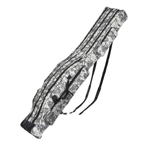 Suwequest Tragbare Angel-Aufbewahrungstasche, wasserdicht, Camo1, Reise-Tragetasche, Ausrüstungs-Organizer, Urban Camo, 150 cm von Suwequest