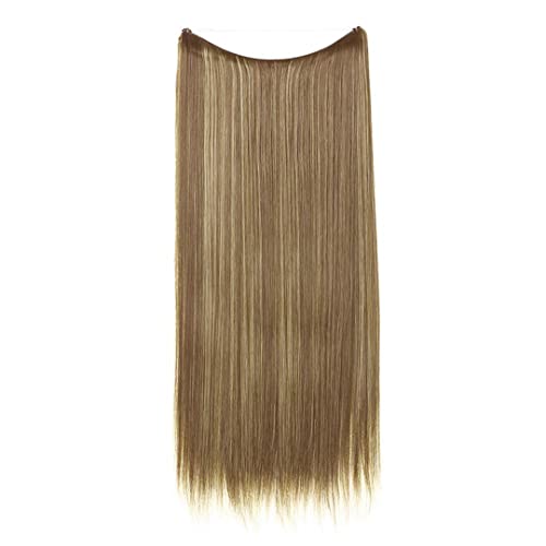 Synthetische No Clip Haarverlängerung Ombre Künstliche Natürliche Gefälschte Falsche Lange Kurze Gerade Haarteil Blonde Für Frauen 10H24B 14inches von Suwequest