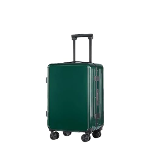 Trolley-Koffer mit Aluminiumrahmen, für Damen, Business-Gepäck, Studenten, Passwortbox, Unisex, modisch, helle Farben, Dark En8, 51 cm von Suwequest