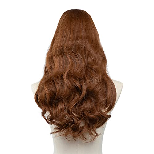 U-Part Synthetische Clip-In-Haarverlängerung Langes Dickes Lockiges Naturblondes Flase-Haar-Haarteil Für Frauen Hitze Copper Auburn 24inches U-Part Synthetische Clip-In-Haarverlängerung Langes Dickes Lockiges Naturblondes Flase-Haar-Haarteil Für Frauen Hitze Copper Auburn 24inches von Suwequest