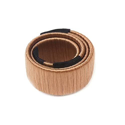 1pc Donut Bun Maker Magic French Haarthaar Bun Maker Haare Falte Haarband Accessoire DIY Haarstyling Tool für Frauen Mädchen (hellbraun) von Suxdlan