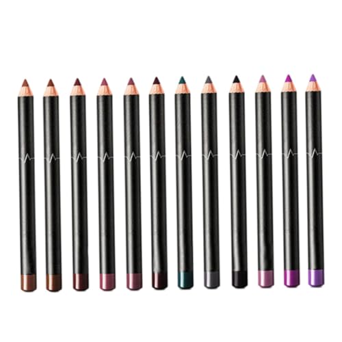 Lippensteine ​​Set 12 Farben wasserdicht lang anhaltende Lippenstiftstift für Frauen 12pcs Farbe 25-36 von Suxdlan