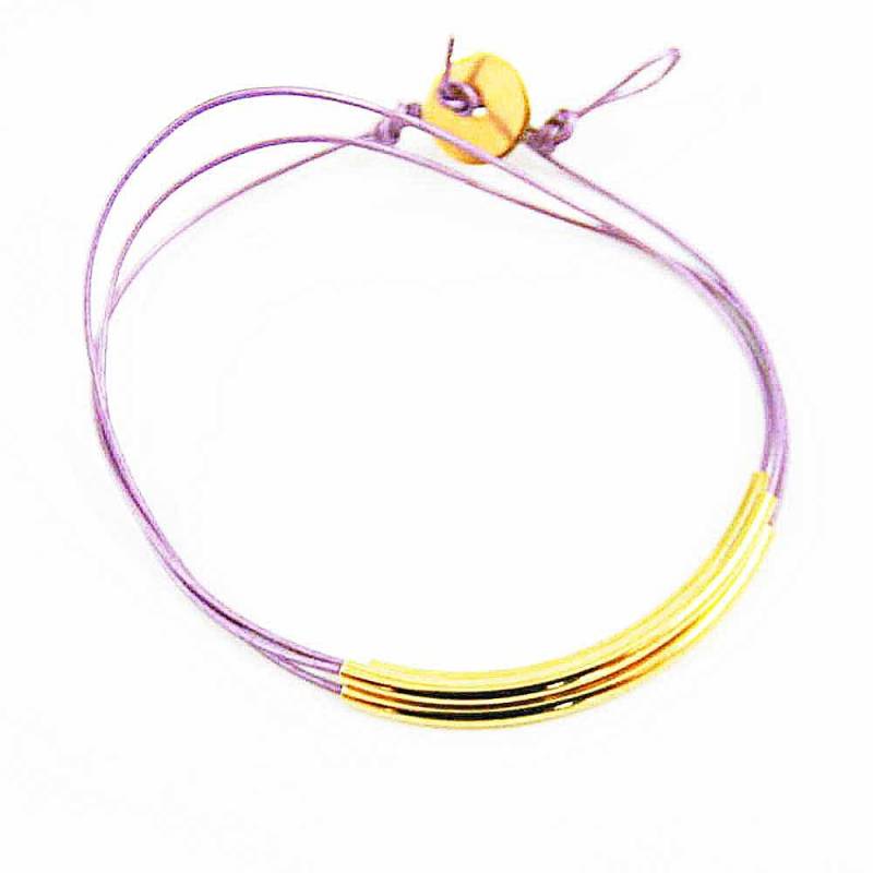 Lederarmband Wrap, Orchidee Und Gold Boho Chic Wrap Armband, Leder Armband Bead von SuzAndRoo