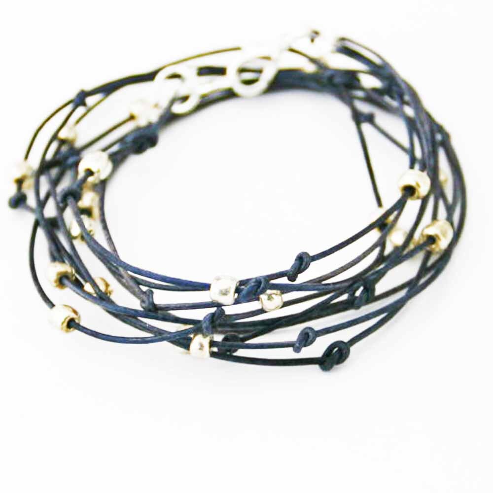 Perlen Leder Armband Indigo Wickeln Und Silberschmuck "Cameron" Sundance Perlen Leder Armband Indigo Wickeln Und Silberschmuck "Cameron" Sundance von SuzAndRoo