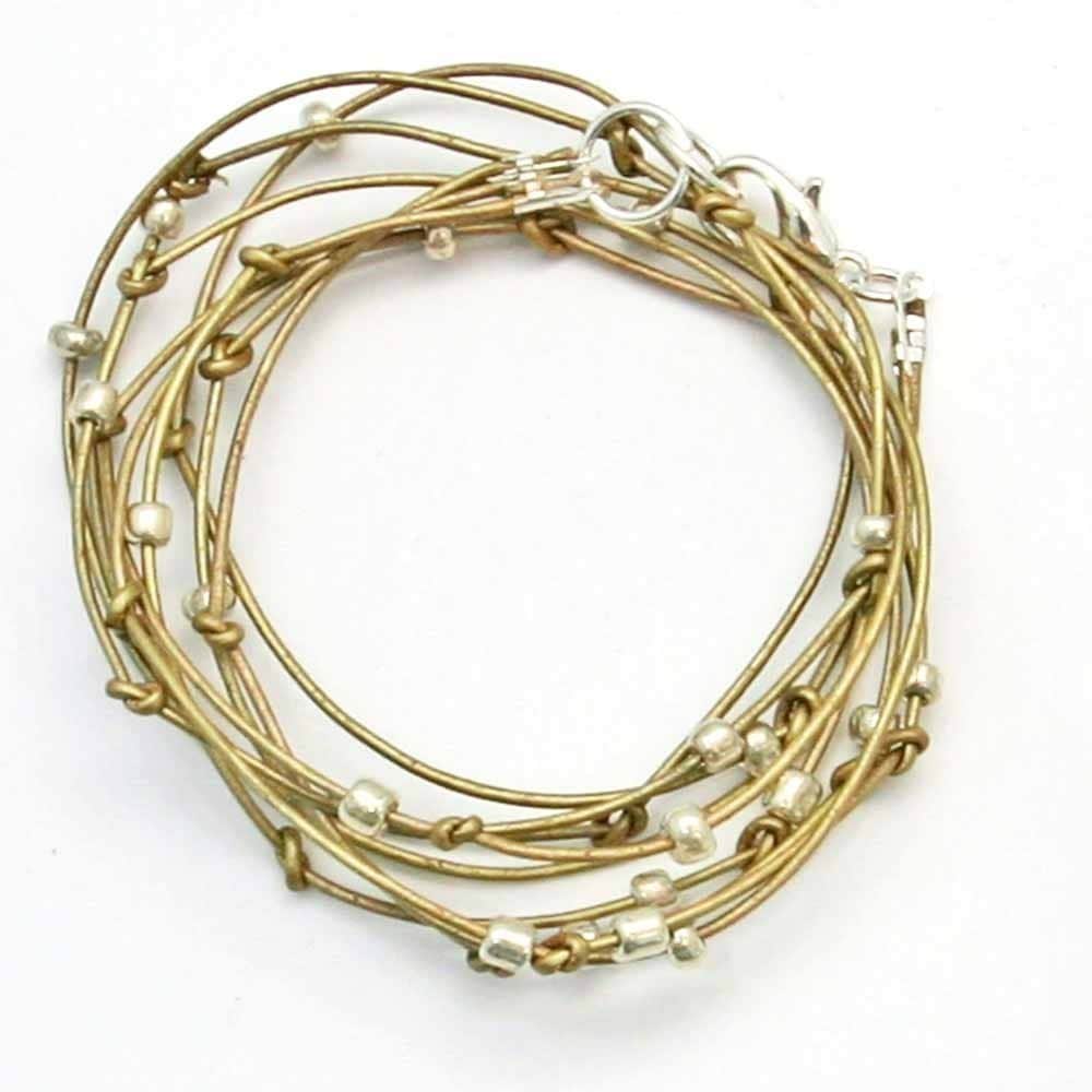 Wulstige Leder Wrap Armband Gold Und Silber Antikleder "Cameron" Sundance Schmuck Wulstige Leder Wrap Armband Gold Und Silber Antikleder "Cameron" Sundance Schmuck von SuzAndRoo