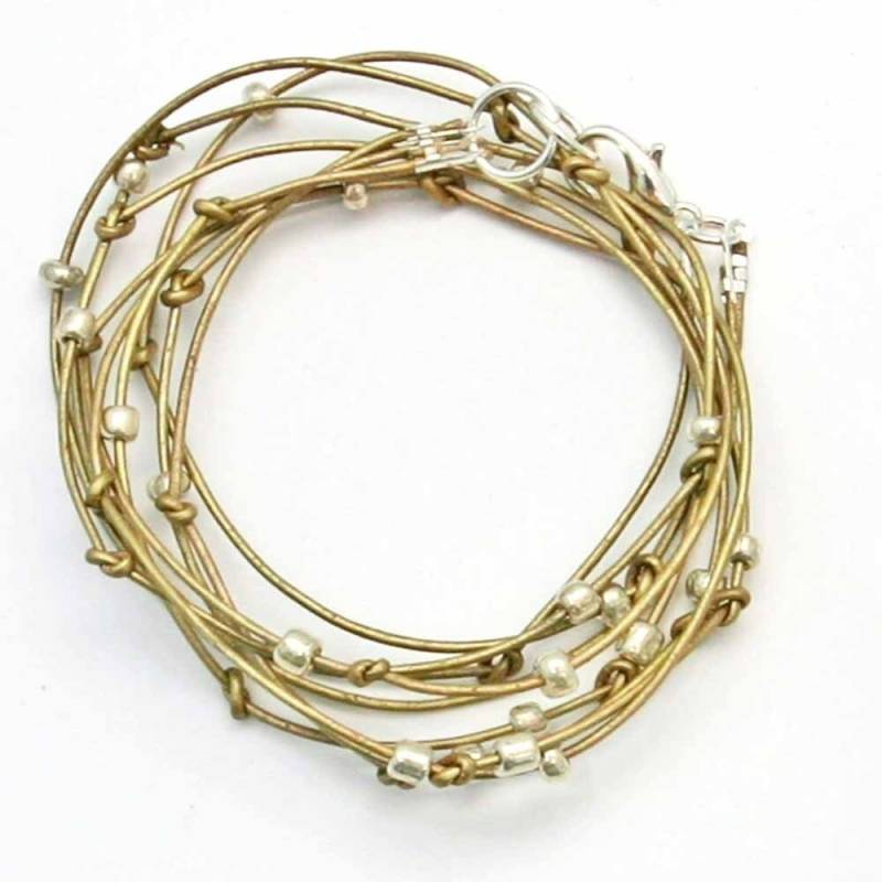Wulstige Leder Wrap Armband Gold Und Silber Antikleder "Cameron" Sundance Schmuck Wulstige Leder Wrap Armband Gold Und Silber Antikleder "Cameron" Sundance Schmuck von SuzAndRoo