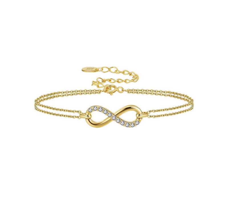 Suzan Gold Silberarmband Eternelle – Zartes Armband mit Unendlichkeitszeichen aus 925 Silber von Suzan Gold