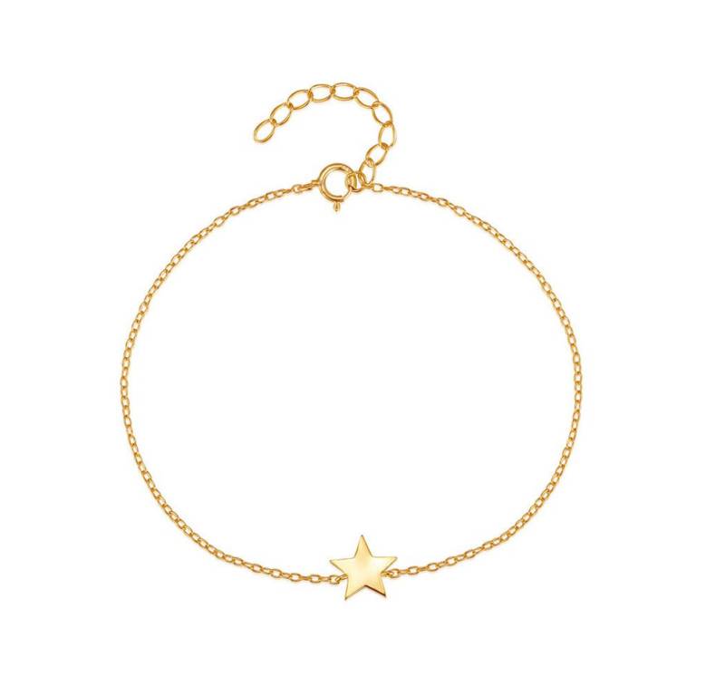 Suzan Gold Silberarmband Starlit Grace – 925 Silber Armband mit Stern-Anhänger vergoldet von Suzan Gold