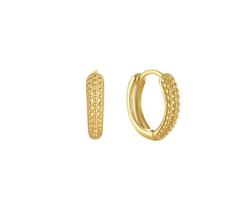 Suzan Gold Creolen-Set Goldgrain – Creolen aus 925 Silber mit gehämmerter Oberfläche von Suzan Gold