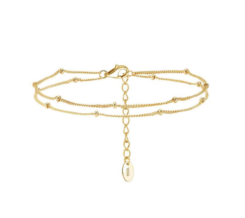 Suzan Gold Silberarmband Minora – 2-reihiges Armband aus 925er Silber mit Kugelelementen von Suzan Gold