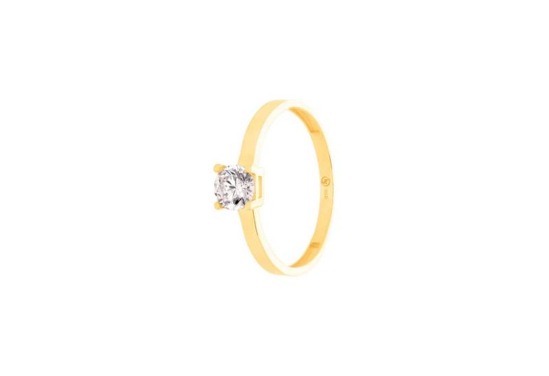 Suzan Gold Goldring SuzanGold® Verlobungsring Damen, Echtgold Forever Yes Ring 375, Gelbgold 375, Zirkonia-Stein von Suzan Gold