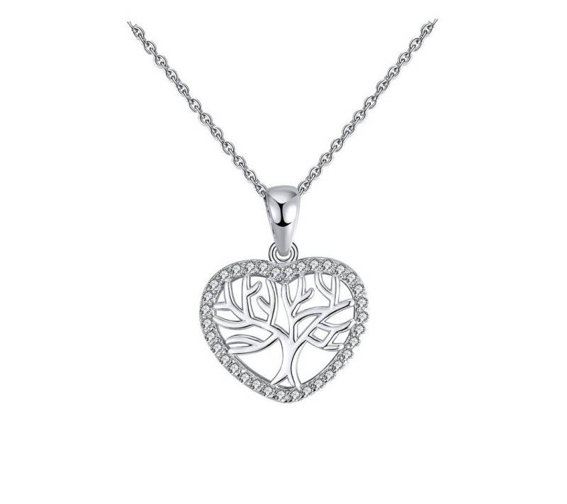 Suzan Gold Kette mit Anhänger Heartroots – Lebensbaum Kette aus 925er Silber von Suzan Gold