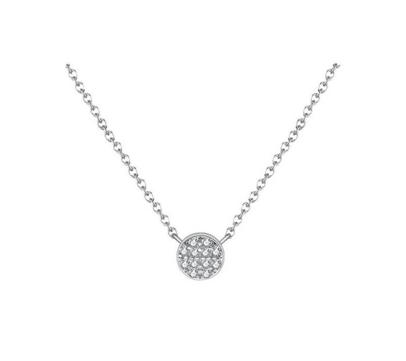 Suzan Gold Kette mit Anhänger Milari Zirkonia-Kette aus 925 Silber – rund & elegant von Suzan Gold