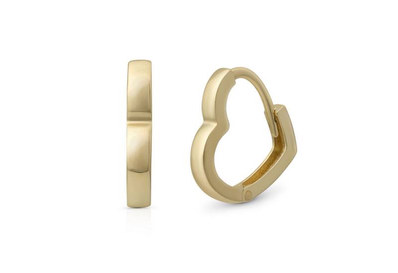 Suzan Gold Creolen-Set Goldohrringe Damen Echtgold Amore Huggies, Creolen 375 Gelbgold, Gelbgold 375 von Suzan Gold