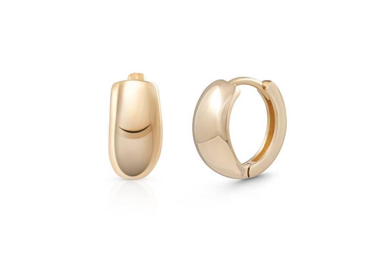 Suzan Gold Creolen-Set 375er Gold Huggies – Elegante Creolen für Damen aus Echtgold, Gelbgold 375 von Suzan Gold